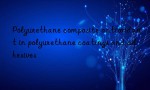 Polyurethane composite antioxidant in polyurethane coatings and adhesives
