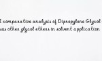 A comparative analysis of Dipropylene Glycol versus other glycol ethers in solvent applications