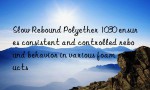 Slow Rebound Polyether 1030 ensures consistent and controlled rebound behavior in various foam products