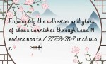 Enhancing the adhesion and gloss of clear varnishes through Lead Neodecanoate / 27253-28-7 inclusion