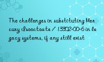 The challenges in substituting Mercury Isooctoate / 13302-00-6 in legacy systems, if any still exist