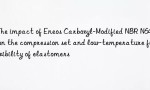 The impact of Eneos Carboxyl-Modified NBR N641 on the compression set and low-temperature flexibility of elastomers
