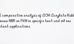 A comparative analysis of ACM Acrylate Rubber versus NBR or FKM in specific heat and oil resistant applications