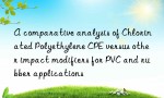 A comparative analysis of Chlorinated Polyethylene CPE versus other impact modifiers for PVC and rubber applications