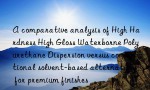 A comparative analysis of High Hardness High Gloss Waterborne Polyurethane Dispersion versus conventional solvent-based alternatives for premium finishes