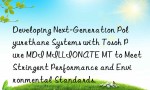 Developing Next-Generation Polyurethane Systems with Tosoh Pure MDI MILLIONATE MT to Meet Stringent Performance and Environmental Standards.