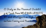 A Study on the Thermal Stability of Tosoh Pure MDI MILLIONATE MT and Its Effect on High-Temperature Curing and Processing.