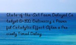 State-of-the-Art Foam Delayed Catalyst D-300, Delivering a Powerful Catalytic Effect After a Precisely Timed Delay