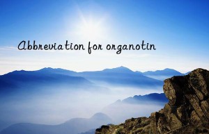 Abbreviation for organotin