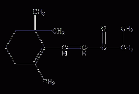 β-methylionone structural formula