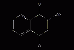 2-hydroxy-1,4-naphthoquinone structural formula