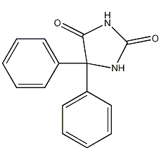 5,5-biphenylhydantoin structural formula