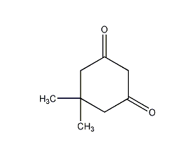 5,5-dimethyl-1,3-cyclohexanedione structural formula