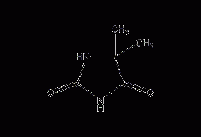 5,5-dimethylhydantoin structural formula