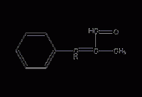 α-Methylcinnamic aldehyde structural formula