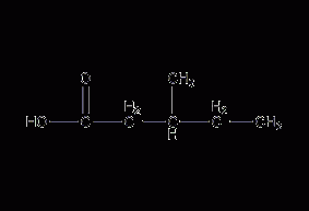 3-methylpentanoic acid structural formula