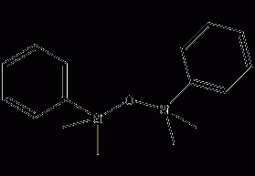 1,3-diphenyl-1,1,3,3-tetramethyldisiloxane  Structural formula