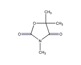 3,5,5-trimethyloxazole-2,4-dione structural formula