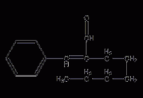 α-Hexylcinnamic aldehyde structural formula