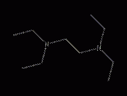 N,N,N',N'-tetraethyldiamine structural formula