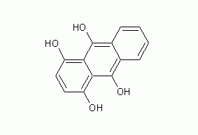 1,4,9,10-anthracenetetraol structural formula