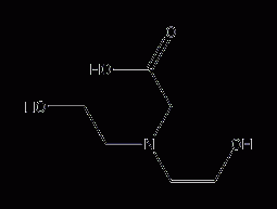 N,N-bis(2-hydroxyethyl)glycine structural formula