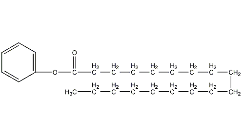 Phenyl stearate structural formula