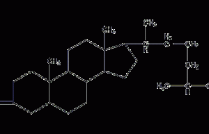 5α-cholestan-3-one structural formula