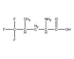 5,5,5-trifluoro-DL-leucine structural formula