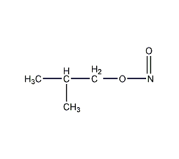 Isobutyl nitrite structural formula