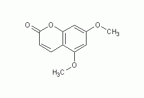 5,7-dimethoxycoumarin structural formula