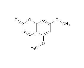 5,7-dimethoxycoumarin structural formula