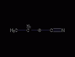 Ethyl thiocyanate structural formula