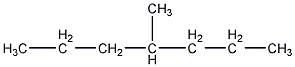 4-Methylheptane Structural Formula