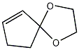 2-Cyclopentene-1-ketoethylene glycol structural formula