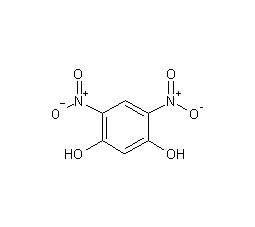 4,6-dinitroresorcinol structural formula