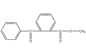 Structural formula of methyl phthalate