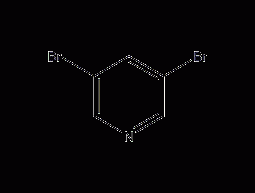 3,5-Dibromopyridine Structural Formula