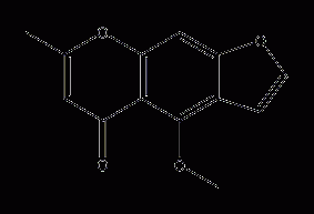 Structural formula of methofuradin