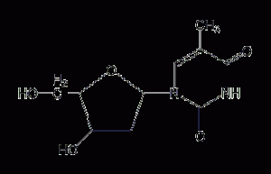 Thymidine structural formula