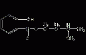 Isoamyl benzoate structural formula
