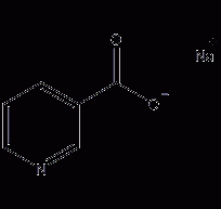 Sodium nicotinate structural formula