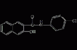 N-(3-hydroxy-2-naphthoyl)p-chloroaniline structural formula