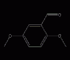 2,5-Dimethoxybenzaldehyde Structural Formula
