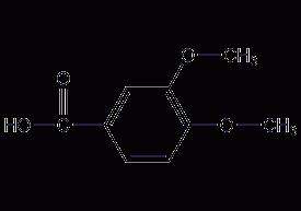 3,4-dimethoxybenzoic acid structural formula