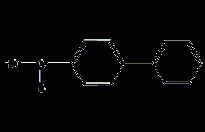 4-biphenylcarboxylic acid structural formula