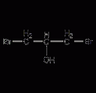 1,3-dibromo-2-propanol structural formula
