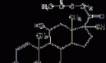 Prednisolone acetate structural formula