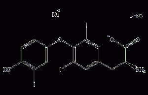 3,3',5-triiodo-L-thyronine sodium salt structural formula
